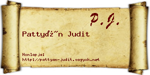Pattyán Judit névjegykártya
